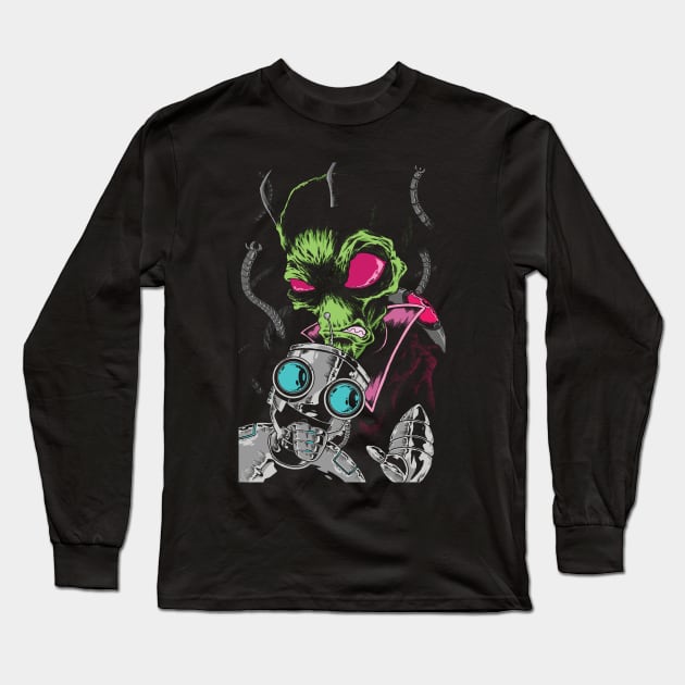 doom Doom DOOM invader zim gir Long Sleeve T-Shirt by JonathanGrimmArt